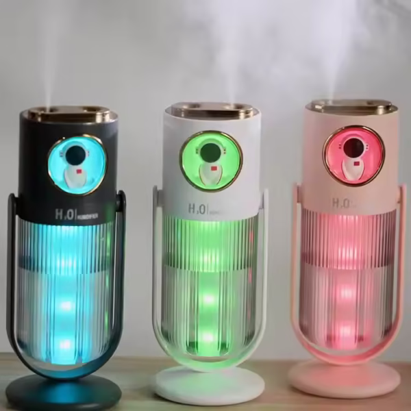 Wholesale 2000Mah Battery Smart Wireless Usb Desktop Magic Shadow Double Fog Spray Mini Color Cup Led Humidifier for Outdoor